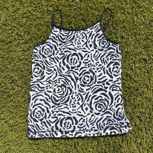 Black and White Petite Tank. NON REFUNDABLE
